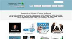 Desktop Screenshot of businessattorneypalmbeach.com